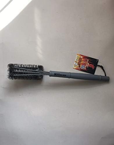 Best BBQ Grill Brush Stainless Steel 18" Barbecue Cleaning Brush w/Wire Bristles & Soft Comfortable Handle - Perfect Cleaner & Scraper for Grill Cooking Grates