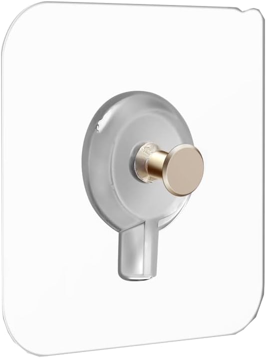 12 PCS Wall Mounted Replacement Sticky Pads for Kitchen Bathroom Shower Caddy Organizer Rack Holder Nail Free Adhesive Hooks (No Trace Nails)