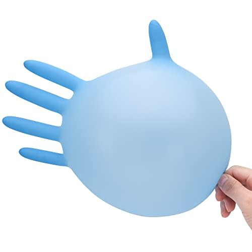 SwiftGrip Disposable Nitrile Exam Gloves, Blue, Nitrile Gloves Disposable Latex Free, Medical Gloves, Cleaning Gloves, Food-Safe Rubber Gloves, Powder Free, Non-Sterile, 50-ct Box (Large)