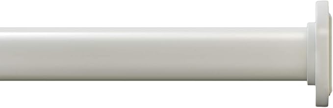 Ivilon Tension Curtain Rod - Spring Tension Rod for Windows or Shower, 24 to 36 Inch. Ivory