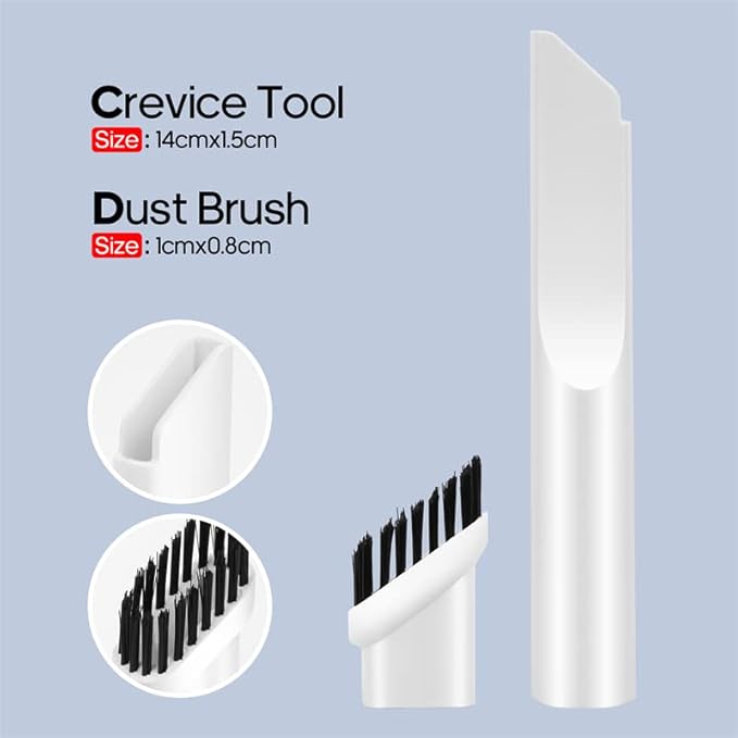 Wireless Mini Car Vacuum Cleaner(400g) Portable Rechargeable,Handheld Vacuums, Mini but Mighty Dust Busters Cordless Rechargeable,Hand Held Vac for Car/Desk V06/white