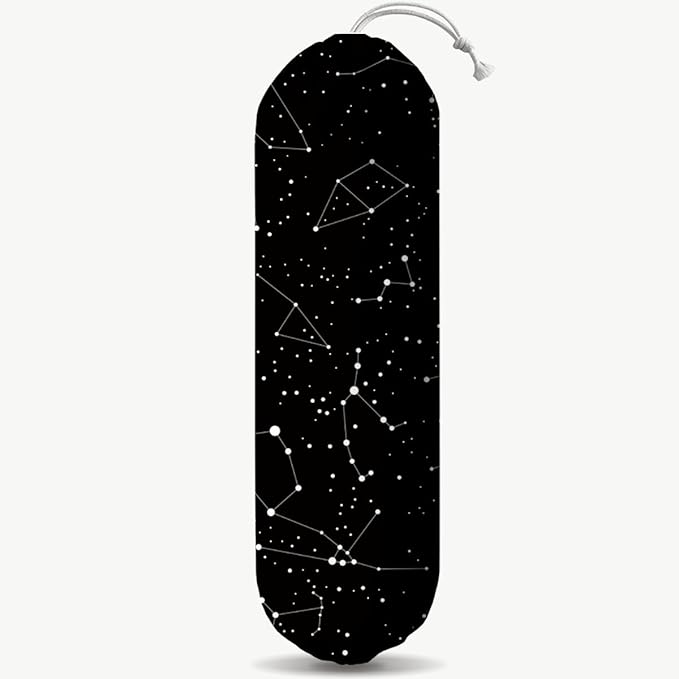 Constellation Stars Plastic Bag Holder, Astrology Reusable Grocery Garbage Bags Holder, Wall Mount Plastic Bags Organizer, Kitchen Housewarming Gift for Women, Kitchen Pattern Garbage Bag 55