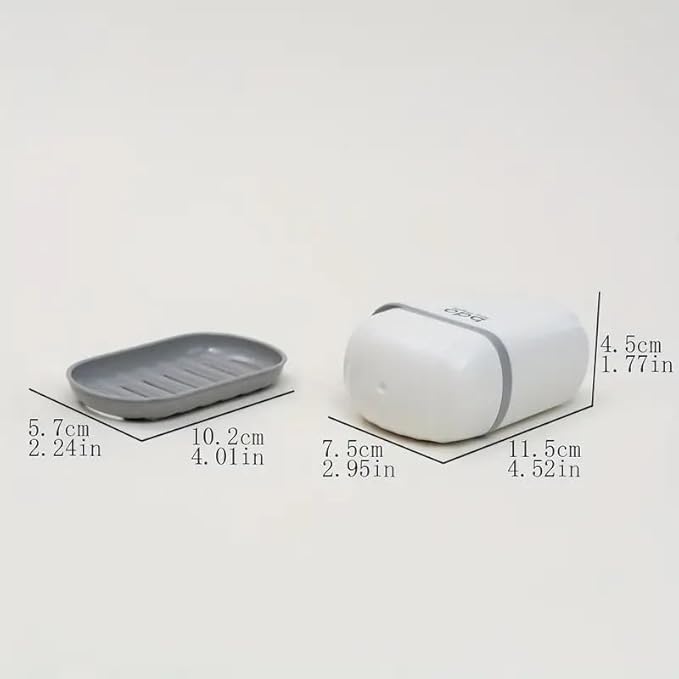 Zulay Kitchen Pack of 4 Portable Plastic Soap Dish Box for Travel Bathroom Soap with Cover for Bathroom(Multicolor)