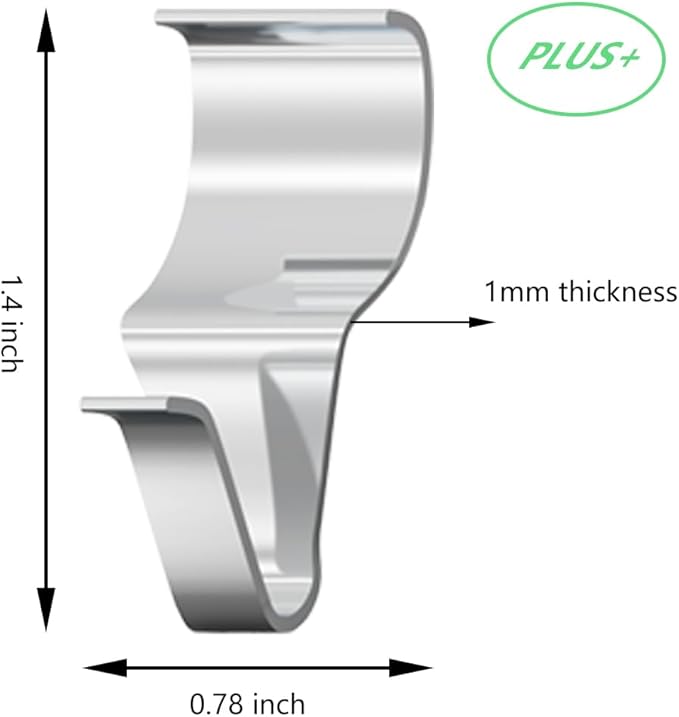 Stainless Steel Siding Hangers, Set of 10, Heavy Duty, Rust-Resistant, Low Profile, Hold Up to 12Lbs, No Drill Siding Clips for Horizontal Vinyl Siding (10)