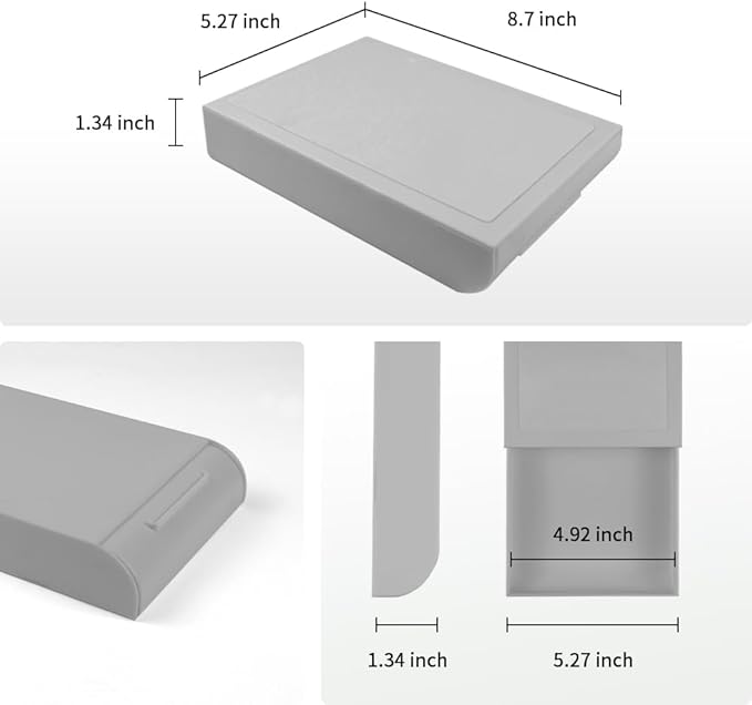 YOOUSOO 2 Pack Under Desk Pencil Organizer Set, Hidden Adhesive Desk Drawer Attachment with Pen Holder And Tray Storage, Modern Workspace Organizers for Home Office And School