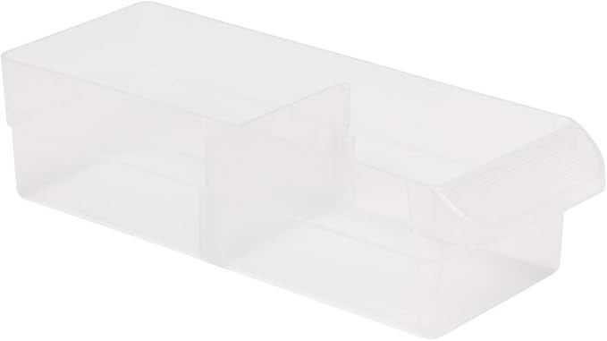 Akro-Mils 40716 Plastic Width Dividers for Small Drawers in Plastic Cabinets, Custom Storage Inserts for Teacher Toolbox, Small Parts Organizer, Screw Organizer and More, 16-Pack, Clear