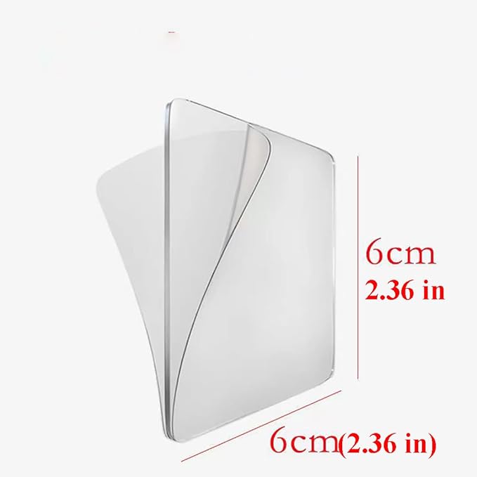 10 PCS Wall Mounted Replacement Sticky pads for Kitchen Bathroom Shower Caddy Organizer Rack Holder Nail Free Adhesive Hooks (Double-Sided Sticker)