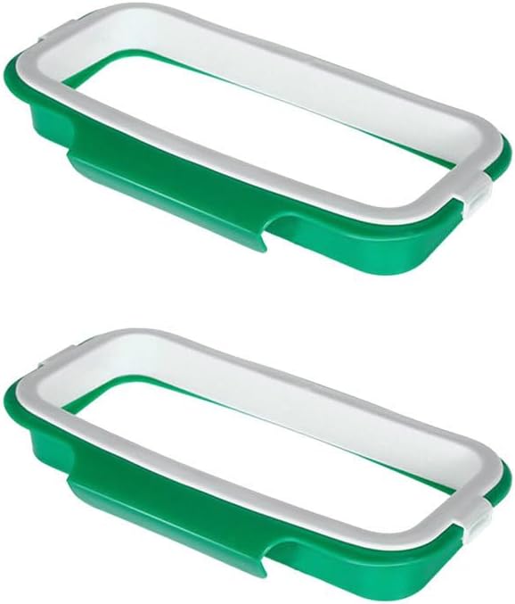 Unomor Kitchen Garbage Bag Holder over Cabinet Door Hanging Trash Bag Rack Space Saving Organizer for Pantry Laundry Utility Bathroom