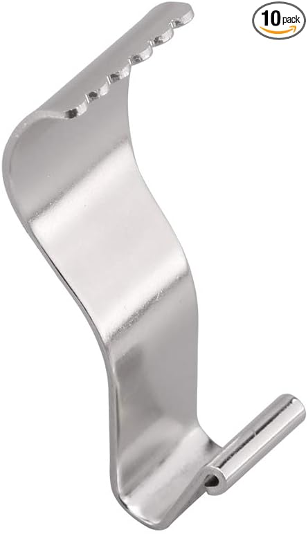 10 Piece Vinyl Siding Hooks No Hole Heavy Duty Hanger Jagged Design Increase Grip