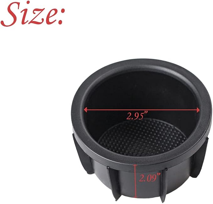 RLB-HILON 2PCS Console Box Cup Holder Insert Replacement for Toyota RAV4 2006 2007 2008 2009 2010 2011 Year, for 55618-42040 5561842040