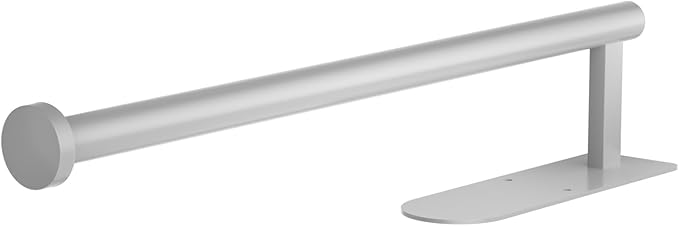 Paper Towel Holder, Self Adhesive or Screw Mounting, White Paper Towel Holder Wall Mount, SUS304 Stainless Steel Under Cabinet for Kitchen, Counter, Cabinet, Bathroom,White