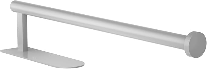 Paper Towel Holder, Self Adhesive or Screw Mounting, Paper Towel Holder Wall Mount, SUS304 White Stainless Steel Under Cabinet for Kitchen, Counter, Cabinet, Bathroom