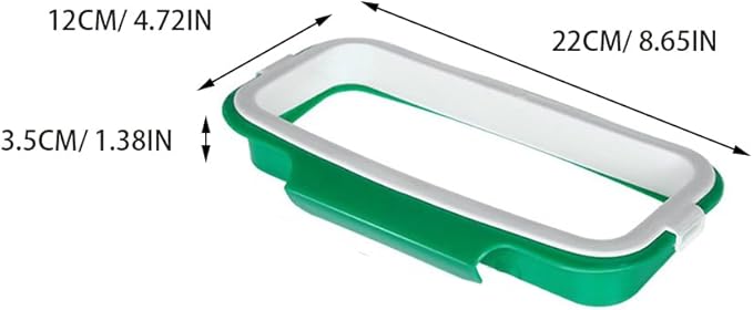 Unomor Kitchen Garbage Bag Holder over Cabinet Door Hanging Trash Bag Rack Space Saving Organizer for Pantry Laundry Utility Bathroom