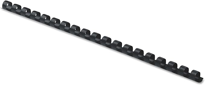 Fellowes Plastic Binding Combs, Round Back, 5/16 Inches, 40 Sheets, Black, 100-Pack (52507)
