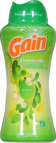Gain In-Wash Laundry Scent Booster Beads, Original Scent, 24.0 OZ, Fresh Extender + Odor Protection, (Pack of 2)