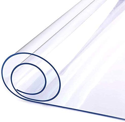 LovePads Clear Table Cover Protector, 44 x 84 Inch 2mm Thick Plastic Table Cover, Table Protector for Dining Room Table, Waterproof Dresser Cover Top for Kitchen, Coffee, Writing Desk