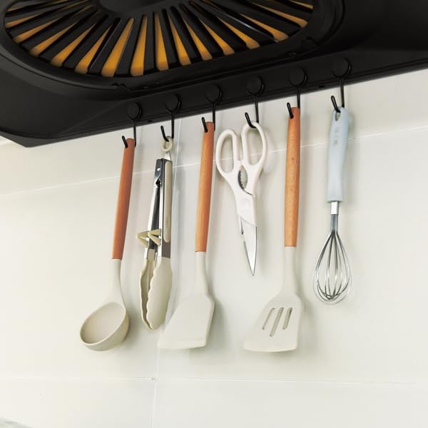 Magnetic Hooks 30LBS 2026 Cruise Ship Essentials Heavy Duty Magnet Hook for Cruise Cabins Strong Swivel Magnets with Hook for Hanging Refrigerator Classroom Home Kitchen Grill 8 Pack-Black