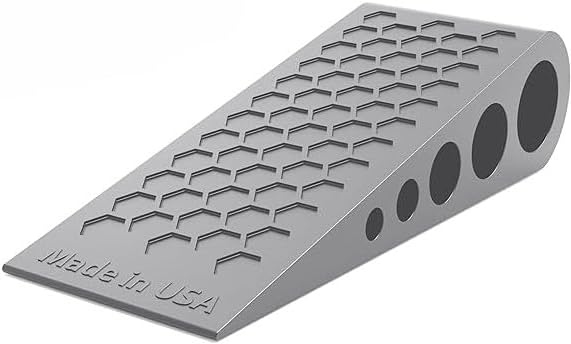 Door Stoppers for Bottom of Door Premium Floor Rubber Door Stop Wedge Made in USA Heavy Duty Honeycomb Design for Carpet, Tile, Ideal for Home, School, Commercial,Grey