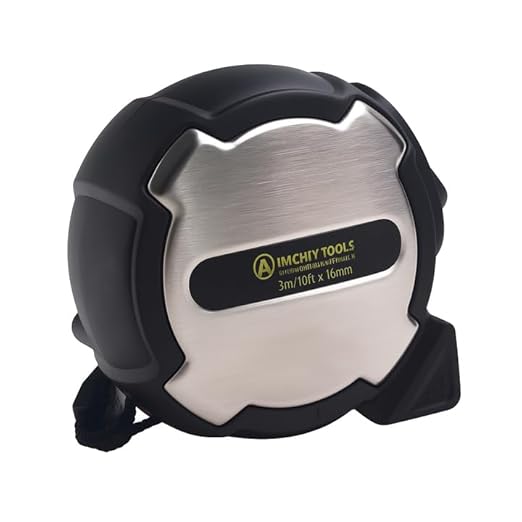 10FT Tape Measure, Small Retractable Measuring Tape, Mini Tape Measure with Metric/Inch, Dual Sided, Magnetic Hooks, Rubber + Stainless Steel Case, for Home, Construction & DIY (10ft)