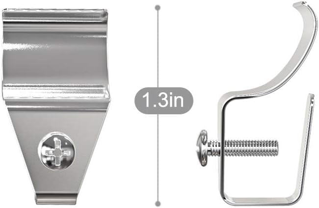Hibezos 12 Pack Vinyl Siding Clip Hooks for All-New Outdoor Camera, No-Hole Needed Outdoor Siding Hanger Mounting for Home Security Camera, Vinyl Siding Mount (Set of 12)