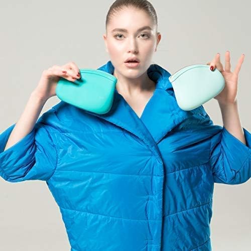 Small Makeup Bag by Pudinbag | The Premium Silicone Purse Bag | Vegan Hygienic Eco-friendly | Water and Heat Resistant