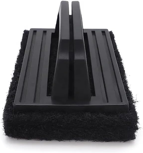 3-Pack Heavy-Duty Black Scrubber Brush for Grills, Griddles & Bakeware - Cold Surface Use Only, Durable Bristles, Ergonomic Handle, Ideal for Home, Restaurant & Commercial Use