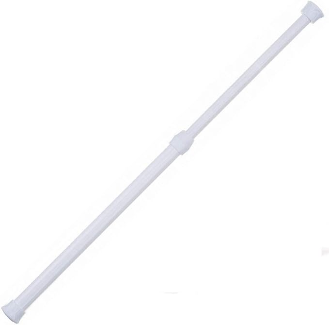 1 Piece 36 to 63 Inch Tension Rod, 1 Inch Diameter Spring Tension Shower Rod for Bathroom Bathtub Closet Shower Curtain Rods, Adjustable Room Divider