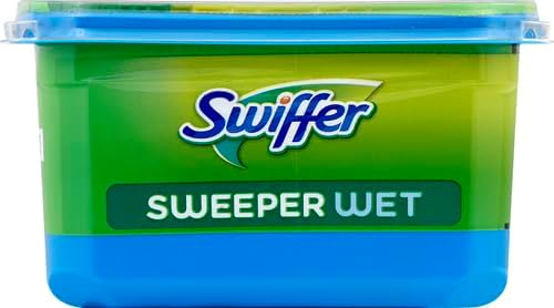 Swiffer Sweep + Mop, Wet Pads Refill, Floor Cleaner for Dirt, Dust, Hair, Cleaning Cloths for Mopping Home, Bathroom, Kitchen, All Purpose Multi-Surface Floor Wipes, Fresh, 24ct