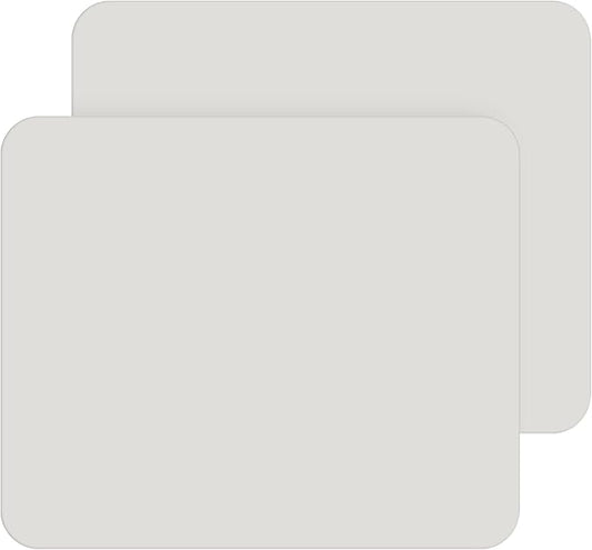 2pcs Small Silicone Mats for Crafts, Multi-Purpose Counter Pad Placemat Table Mat for Epoxy Resin Molds, DIY Art Crafts, Kitchen,Dining (9.45x7.87 inches)(Gray)