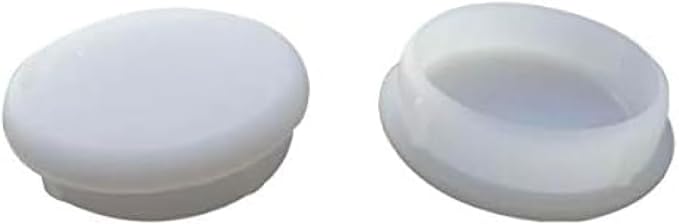 1-1/4" Deluxe Wrought Iron Chair Glides, Protect Your Outdoor Furniture, Chair Leg Floor Protectors, Plastic Floor Protector, Round, Pack of 16, White