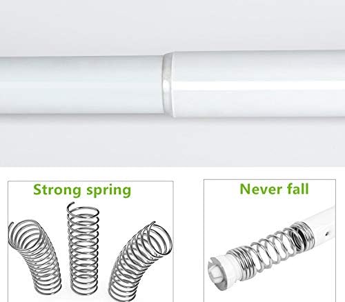 1 Piece 36 to 63 Inch Tension Rod, 1 Inch Diameter Spring Tension Shower Rod for Bathroom Bathtub Closet Shower Curtain Rods, Adjustable Room Divider