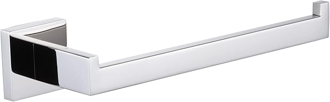 KOKOSIRI Towel Bar Shiny Chrome Hand Towel Ring Holder for Bathroom Kitchen Hardware Wall Mounted, Polished Stainless Steel, B3003CH