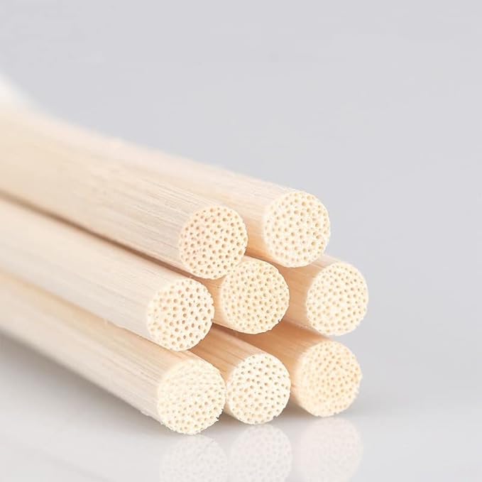 120PCS Reed Diffuser Sticks 7.5in/19CM Natural Rattan Wood Stick Diffuser Reeds Replacements Sticks for Home,SPA (Natural)