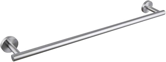kimzcn 24-Inch Brushed Finish Bath Hand Towel Bar SUS 304 Stainless Steel Towel Rack Holder for Bathroom Wall Mount…