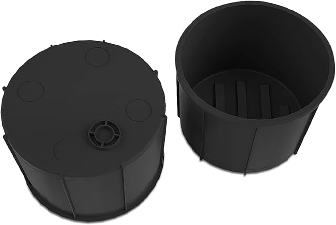 Rear of Center Console Cup Holder for Ford F150 2009-2014 with Flow Through Console Cup Holder Replacement Insert for F150 TPE Drink Bottle Holder 2PCS (with Flow Through Console)