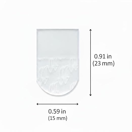 100 Pieces Refill Strips for Mini Clear Light Clips - Damage-Free Adhesive Replacement Strips for Decorative Clips, No Tools Removable Indoor Mini Wall Hooks for Hanging