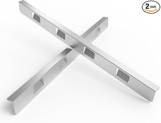 Stove Gap Covers 316 Stainless Steel,2 Pack 23.2" Fixed Stove Gap Filler,Heat Resistant Stove Gap Guards,Between Stove and Counter Slide In Range Trim Kit for Kitchen,Fits Narrow Gaps,Silver