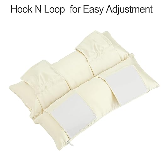 Satin Neck Pad Strap Cushion for Arm Sling Pillow Comfort Support Padding Rotator Cuff Replacemet Surgery Elbow Brace Carry Padded Cover Broken Wrist Hand Injury, Champagne