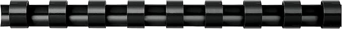 Fellowes Plastic Binding Comb 3/8" Black, 100Pack