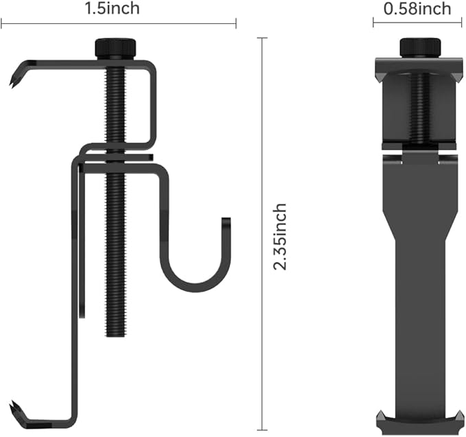 GEZIDEA Brick Hanger,Brick Hooks,Brick Clips for Hanging Outdoor Pictures,No Drill,Holes,Nails or Screws,Stainless Steel,Black,6 Pack Hooks-BK-01