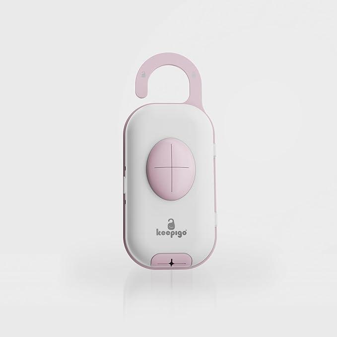 keepigo | Baby Pink Diaper Bag Wipe Dispenser | 3-in-1 Portable Diaper Caddy Organizer, Baby Wipe Holder with Disposable Bags | Baby Essentials for Newborns, Toddlers, Travel & Baby Shower Gifts