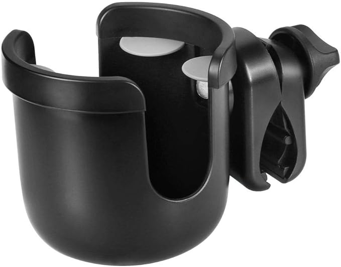 Accmor Stroller Cup Holder, Universal Cup Holder for Uppababy Nuna Doona Strollers, Bottle Drinks Holder for Wheelchair, Walker, Bike, Scooter, 2 Pack