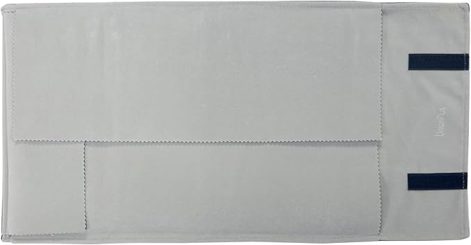 UnionPlus Velvet Travel Jewelry Roll Bag Organizer for Necklace, Elastic Band and Anti-winding, Black and Gray