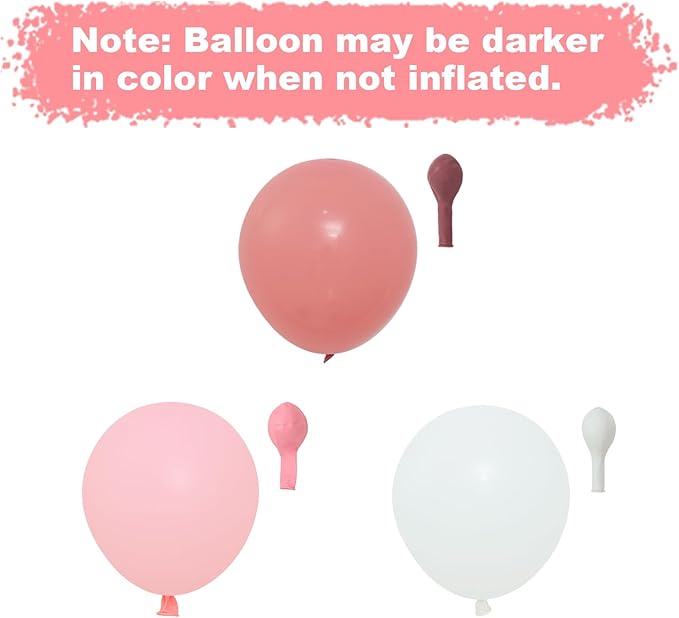 Pink Bow Balloon Arch Kit,130 PCS Coquette Birthday Decorations, Pastel Pink and White Garland Include Light blush Coquette Bow Balloon for Wedding Bridal Baby Shower Girls' Birthday Decoration