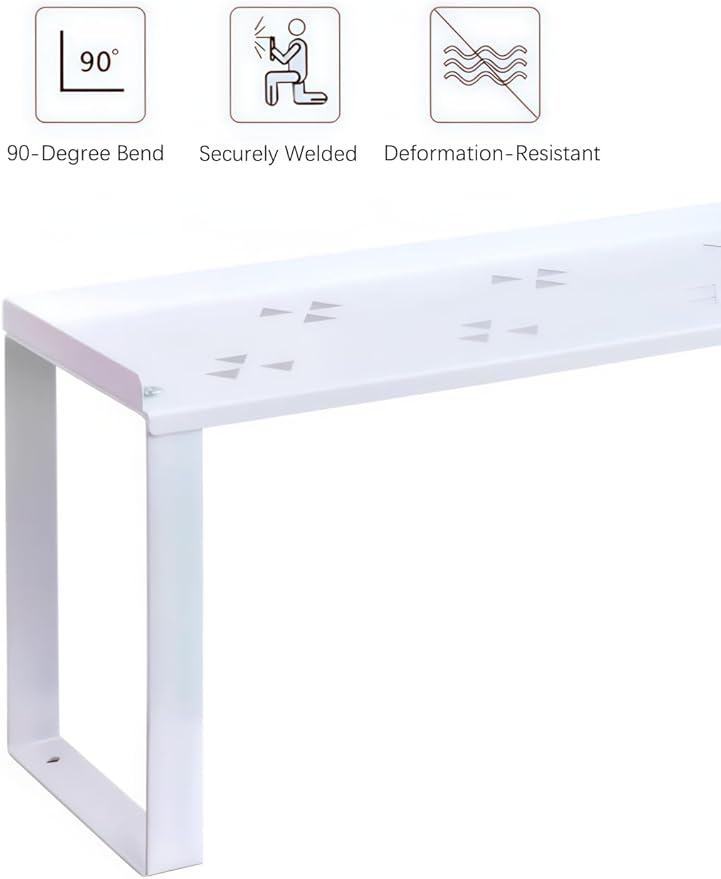 2 Pack Metal Kitchen Storage Shelves Countertop Organizers, Shelf Risers, Stackable,Spice Rack