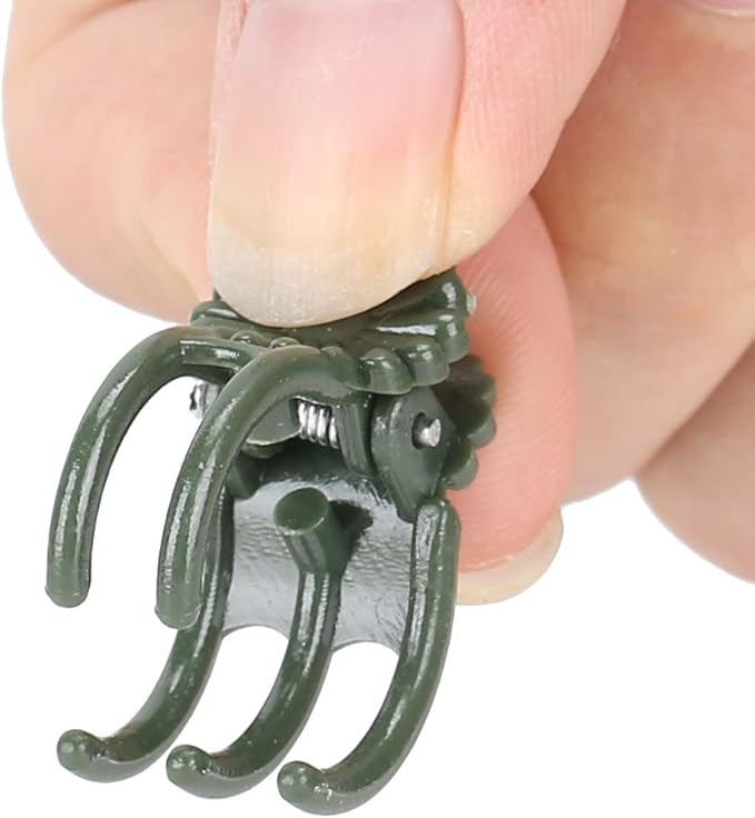 100 Pcs Stem Clip, Chrysanthemum Shape Plant Clips Flower Stems Fixing Support Orchid Clips for Courtyard Greenhouse Planting(There is a Thimble of)