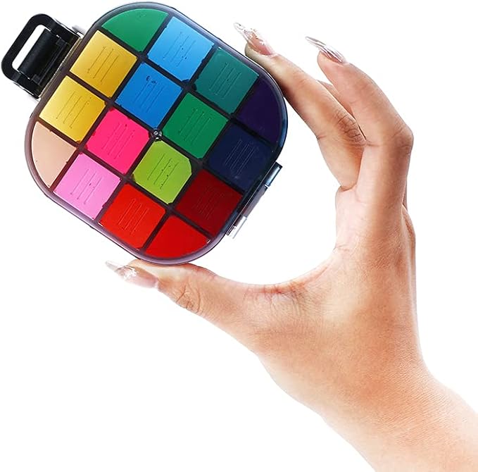 Transon Paint Saver Storage Palette Box 16well Portable Airtight Black