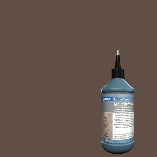MAPEI UltraCare Grout Refresh, Universal Grout Colorant & Sealer, 8 oz Bottle – Easy Grout Restoration & Protection, 5079 Cocoa