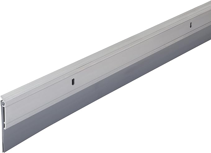 M-D Building Products 05389 All-Season Door Sweep, Heavy Duty Aluminum and Vinyl, Ideal for Residential & Commercial Use, Easy Installation, Ensure Comfort and Save Energy (36 Inch, Silver)