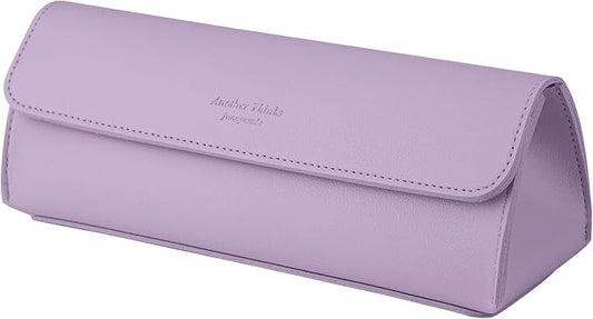 carrotez Stylish PU Leather Makeup Bag: Versatile Travel Toiletry Bag & Cosmetic Pouch, Small Makeup Organizer for Purse Essentials - Ideal Makeup Brush Holder & Sunglasses Case for Women - Violet